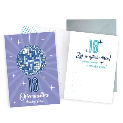 Kukartka Karnet Urodziny 18