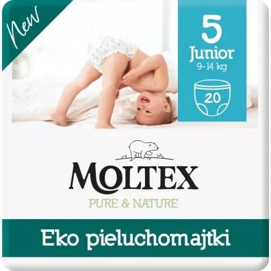 Moltex Ekologiczne pieluchomajtki 5 Pants Junior (9-14 kg) 20 szt.