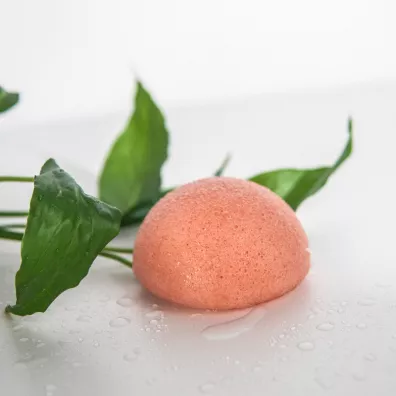 Mohani Konjac Sponge naturalna gbka do mycia i masau twarzy z row glink