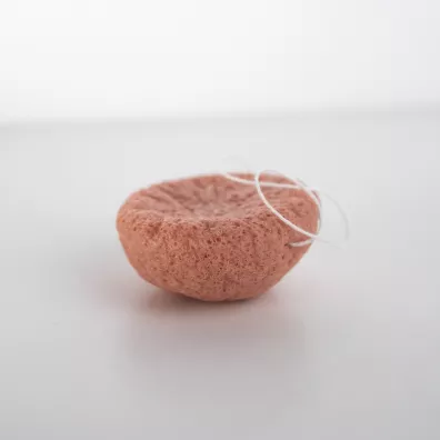 Mohani Konjac Sponge naturalna gbka do mycia i masau twarzy z row glink