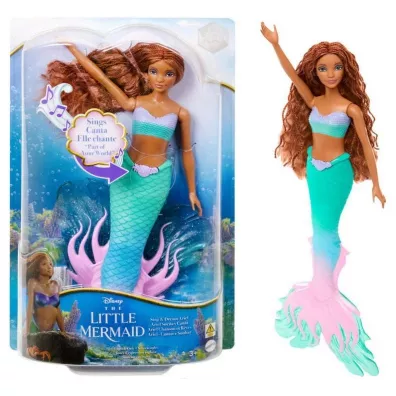 Disney Ma�a Syrenka. Lalka Ariel HMX22 Mattel