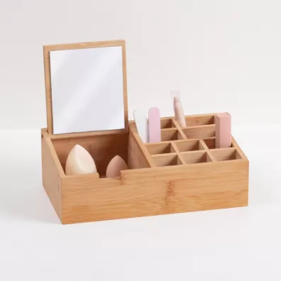 5five Simply Smart Organizer z lusterkiem bambusowy