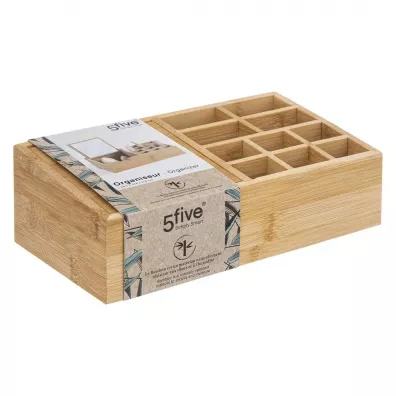 5five Simply Smart Organizer z lusterkiem bambusowy