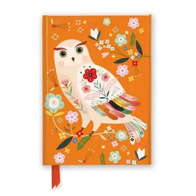 Flame Tree Notatnik A5 Sowa Folk Bee Brown linia