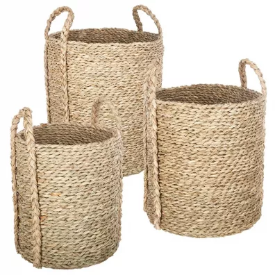 Atmosphera Okrgy kosz z trzciny Kilian 24 cm
