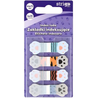 Strigo Zak�adki indeksuj�ce �apki 44x15mm 80 kartek