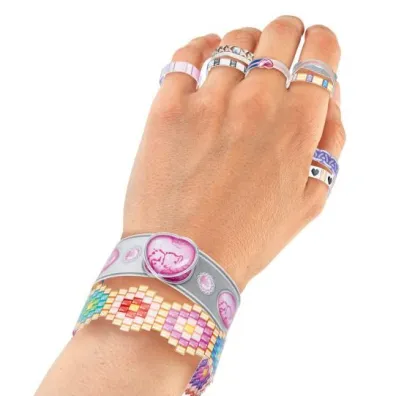 Kolorowanka DIY Bling Bling Top Model do robienia pier�cionk�w i bransoletek z naklejkami 13740A