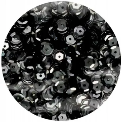 Cekiny b�yszcz�ce 6mm 10g czarny