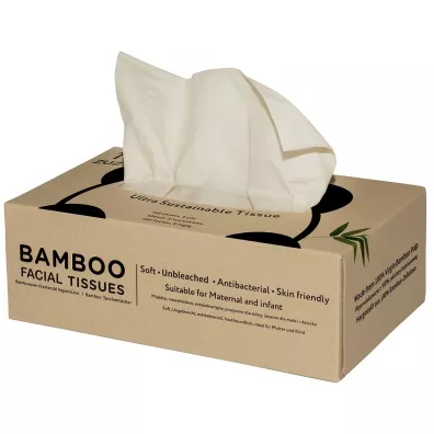 ZUZii Bambusowe chusteczki 3-warstwowe w kartoniku 100 szt.