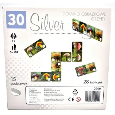 Domino grzyby Silver ALEX