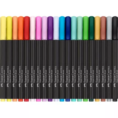 Faber-Castell Pisaki p�dzelkowe Black Edition 20 szt.