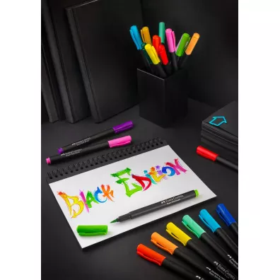 Faber-Castell Pisaki p�dzelkowe Black Edition 20 szt.