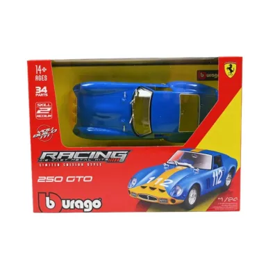Bburago Model 1:24 Ferrari Racing 250 GTO niebieski