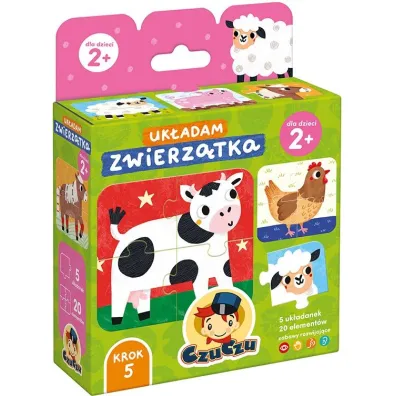 Puzzle CzuCzu Uk�adam Zwierz�tka dla dzieci 2 Bright Junior Media