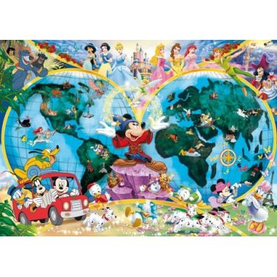 Puzzle 1000 el. Mapa Disney`a Ravensburger