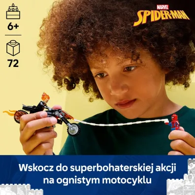 LEGO Super Heroes Spider-Man kontra Ghost Rider na motocyklu 76335