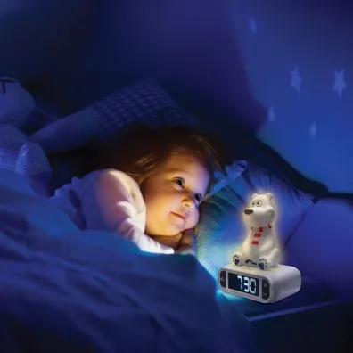 Lampka nocna budzik cyfrowy Lexibook RL800PB
