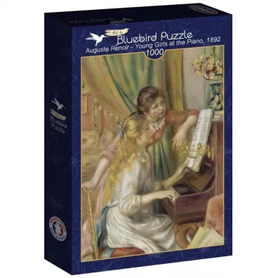 Puzzle 1000 el. Dwie kobiety przy fortepianie Renoir Bluebird Puzzle