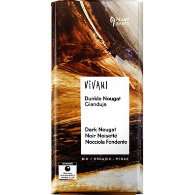 Vivani Czekolada gorzka nugatowa 80 g Bio