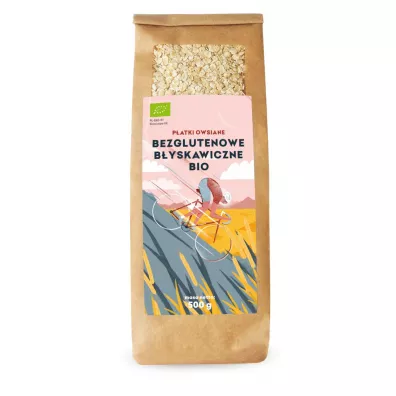 Pi�� Przemian P�atki owsiane b�yskawiczne bezglutenowe 500 g Bio