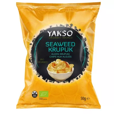Yakso Praynki z algami wakame (krupuk) 50 g Bio