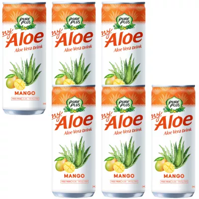 Pure Plus Napj z aloesem Aloe Vera Drink Mango zestaw 6 x 240 ml