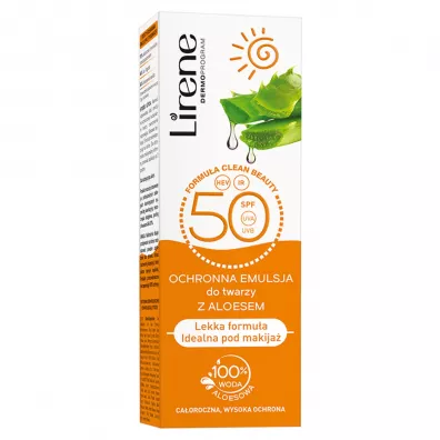 Lirene Ochronna emulsja do twarzy z aloesem SPF 50 50 ml