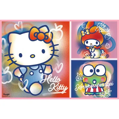 Puzzle 2x200 el. Hello Kitty i przyjaciele Trefl