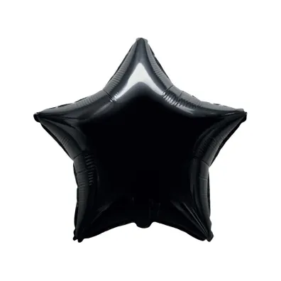 Balon foliowy Gwiazda czarna 45cm