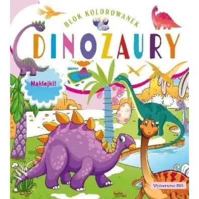 Dinozaury. Blok kolorowanek
