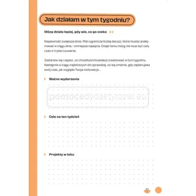 Mam plan 12-tygodniowy dziennik planowania i budowania nawyk�w dla m�odzie�y