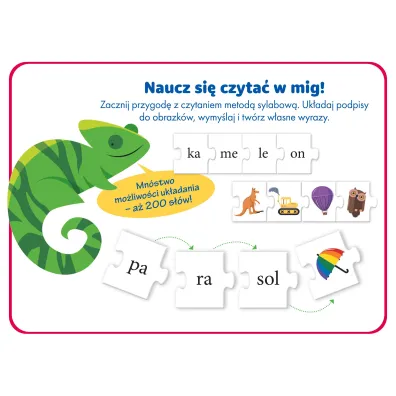 Zabawa w sylaby. Uk�adanka edukacyjna (4-8 lat). Kapitan Nauka