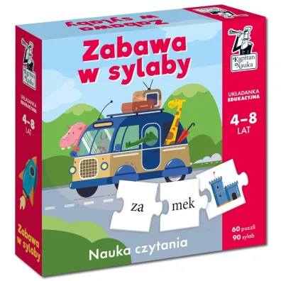 Zabawa w sylaby. Uk�adanka edukacyjna (4-8 lat). Kapitan Nauka