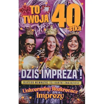 Yeku Karnet Urodziny 40 damskie
