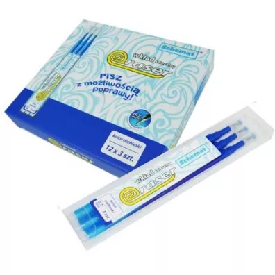 Schemat Wkad cieralny Eraser niebieski 3 szt.