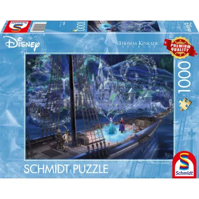 Puzzle 1000 T.Kinkade PQ Kraina lodu Mi�o�� i Magia Disney 114002 Schmidt