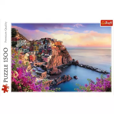 Puzzle 1500 el. Widok na miasteczko Manarola Trefl