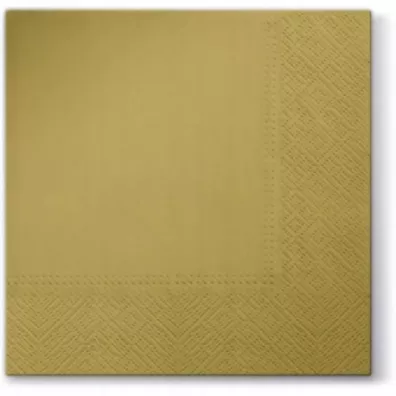 PartyDeco Serwetki tr�jwarstwowe z�oty 33x33cm
