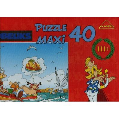 Puzzle maxi 40 el. Asteriks i Obeliks: Wyprawa odzi Axel