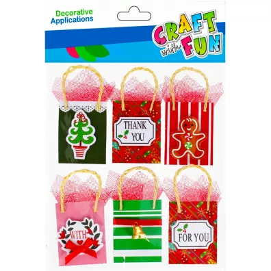 Craft with Fun Ozdoba dekoracyjna samoprzylepna Prezent Bo�e Narodzenie