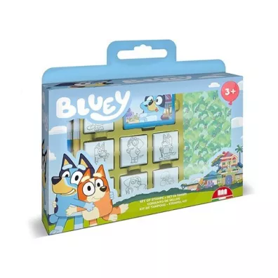 Multiprint. Bluey. Piecz�tki w walizce