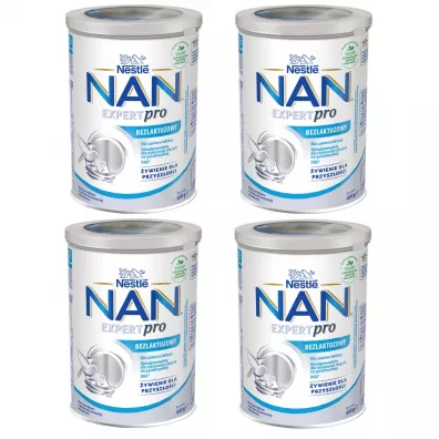 Nestle Nan Expert Pro Bezlaktozowy Mleko pocztkowe dla niemowlt od urodzenia Zestaw 4 x 400 g