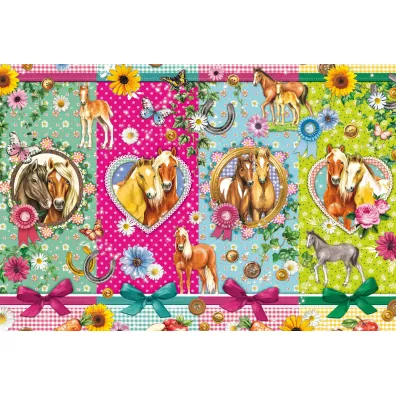 Puzzle 200 el. PQ Szcz�liwe konie Schmidt
