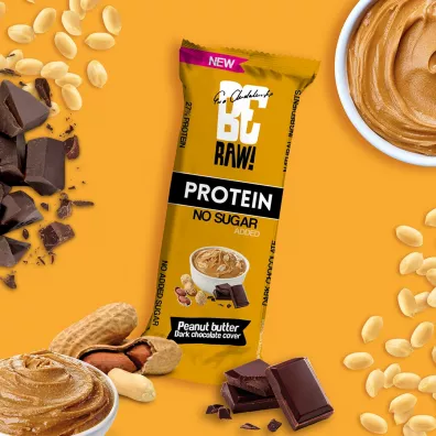 BeRaw Baton Proteinowy - maso orzechowe, 27% biaka WPC80 40 g