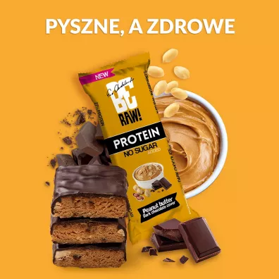 BeRaw Baton Proteinowy - maso orzechowe, 27% biaka WPC80 40 g