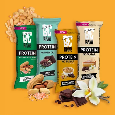 BeRaw Baton Proteinowy - maso orzechowe, 27% biaka WPC80 40 g