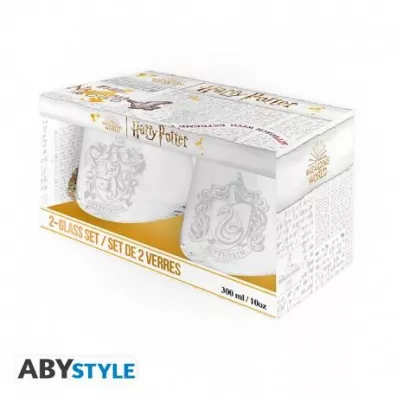 Abysse Szklanki Harry Potter Glass Set Gryffindor i Slytherin 2 x 300 ml