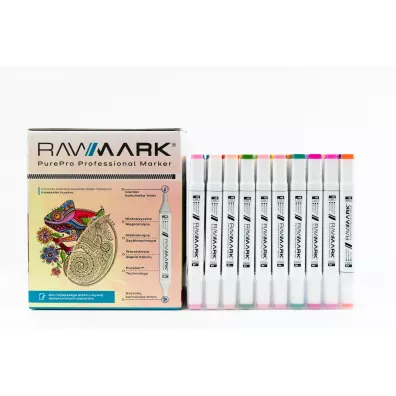 Rawmark Promarkery alkoholowe purePRO 80 kolor�w + etui 80 szt.