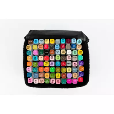 Rawmark Promarkery alkoholowe purePRO 80 kolor�w + etui 80 szt.