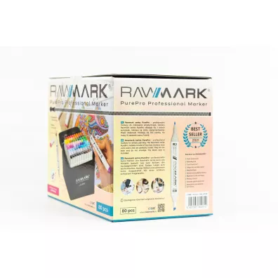 Rawmark Promarkery alkoholowe purePRO 80 kolor�w + etui 80 szt.